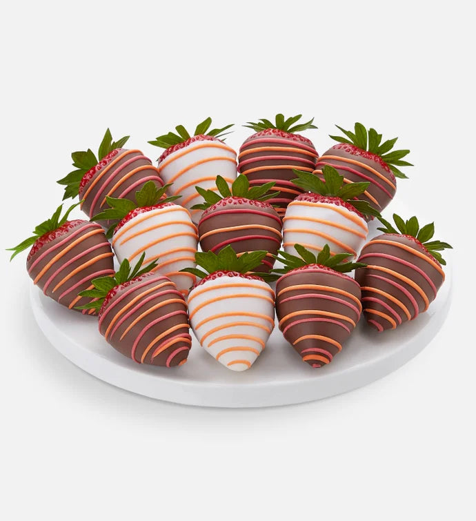Fall Drizzle Chocolate Covered Strawberries