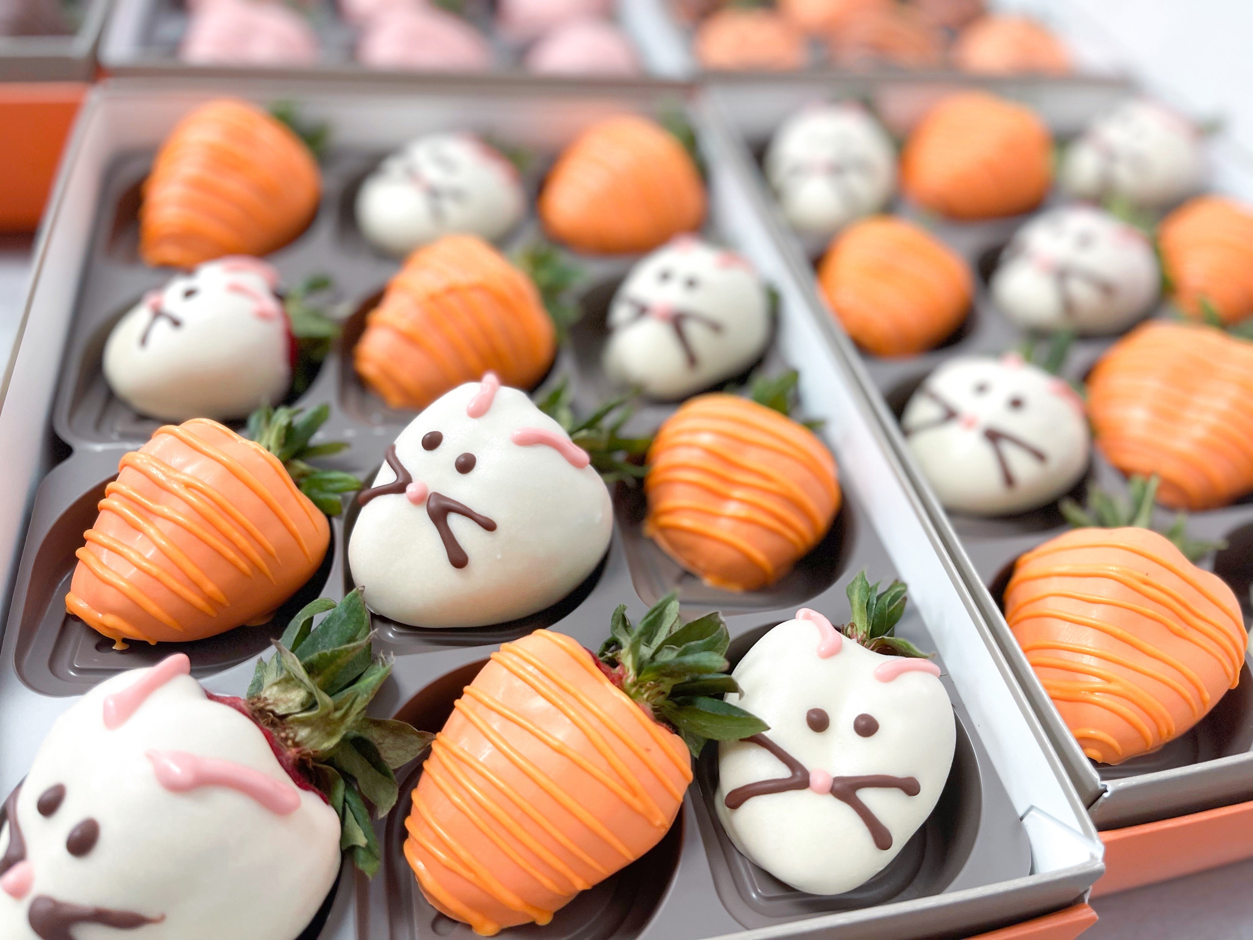 Bunny and Carrot Strawberries