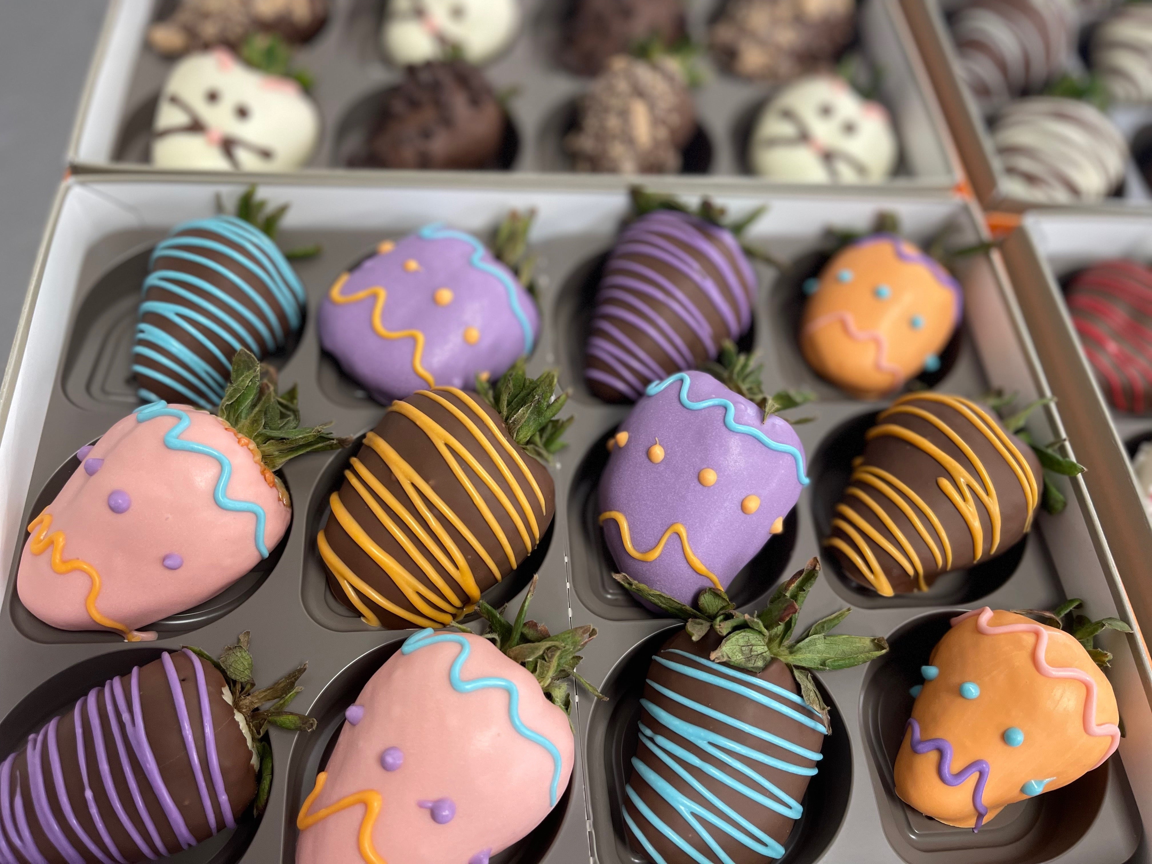 Easter Egg Strawberries